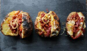 gepofte aardappel BBQ