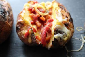 gepofte aardappel BBQ