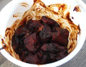 Ossenhaaspuntjes van de BBQ