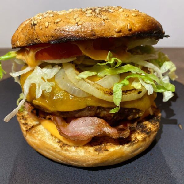 Bagel Burger BBQ recepten Turn Don't Burn
