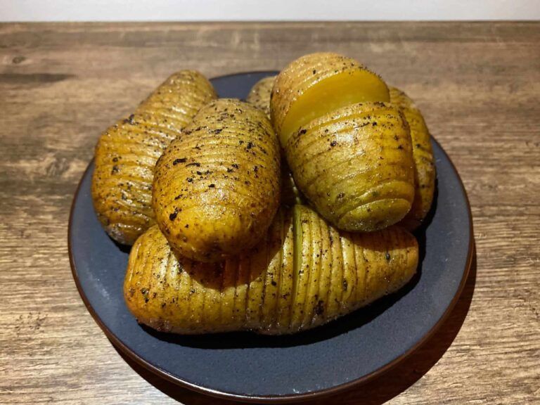 hasselback aardappels bbq