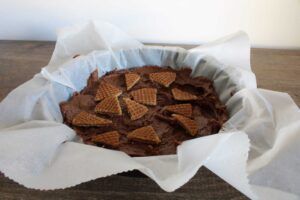 Stroopwafel-rolo brownie