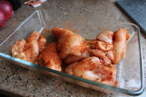 Kip dijfilet van bbq rub voorzien