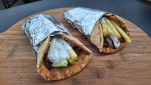 Gyros van de BBQ eindresultaat
