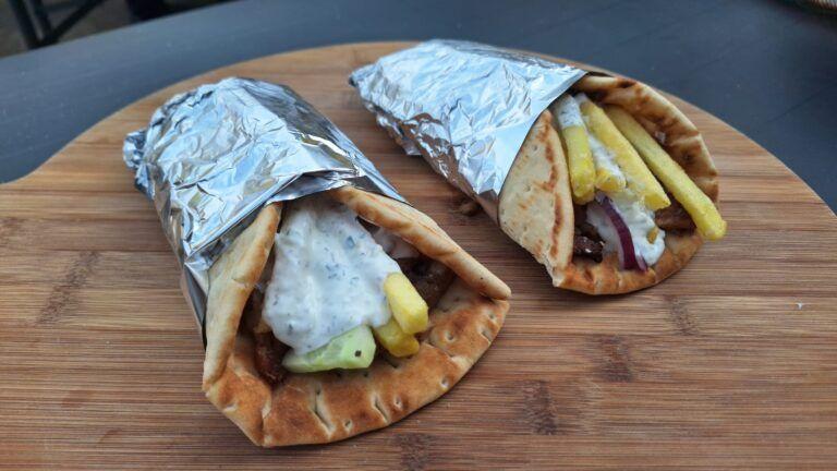 Gyros van de BBQ eindresultaat