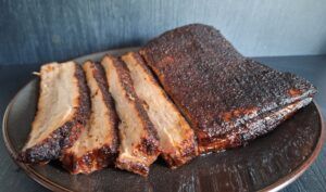 buikspek brisket van de BBQ