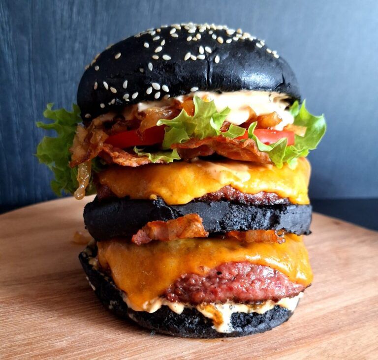 big mac style bbq burger