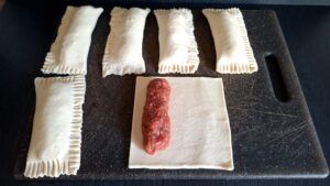 saucijzenbroodjes vouwen