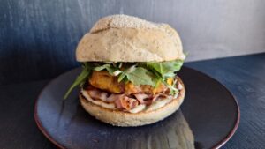 kip burger van de BBQ