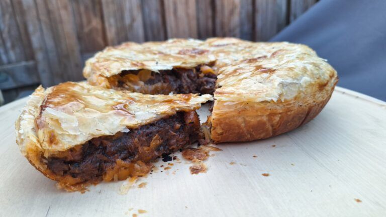 Steak pie - hartige taart van de BBQ