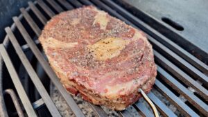 ribeye steak indirect BBQ-en