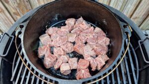 riblappen aanbakken met bloem