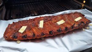 ribs inpakken met honing-mosterd