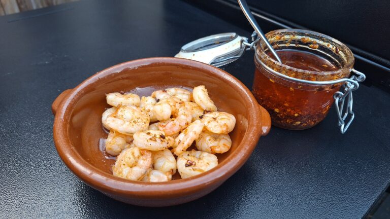 gambas in chili olie