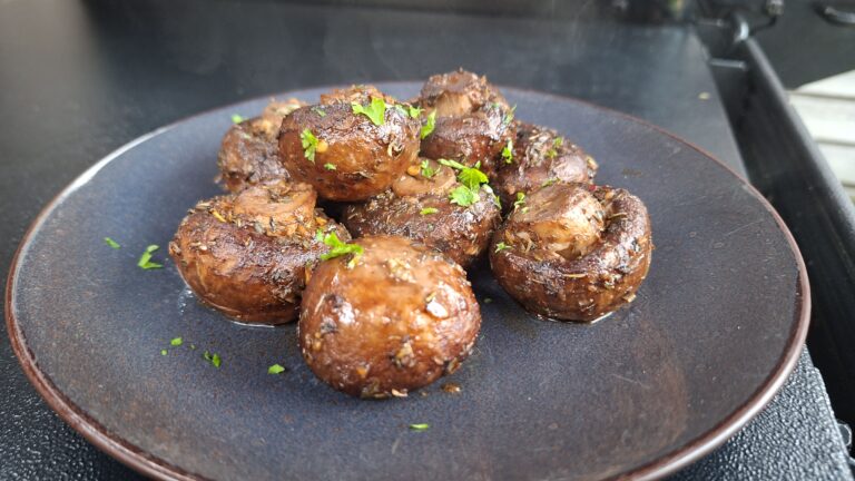 champignons van de BBQ