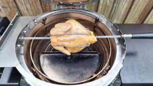 hele kip aan het spit