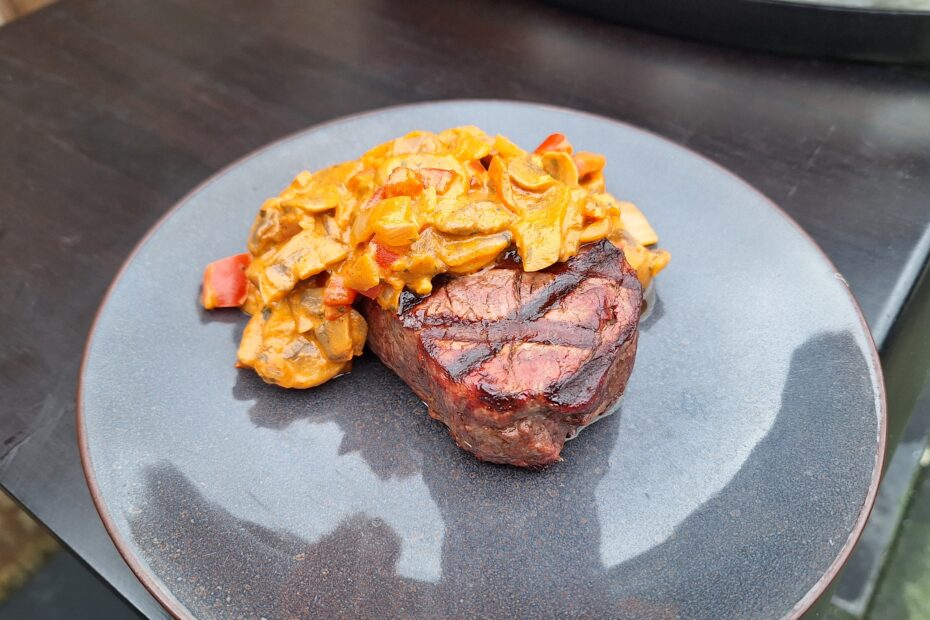 Ossenhaas tournedos van de BBQ