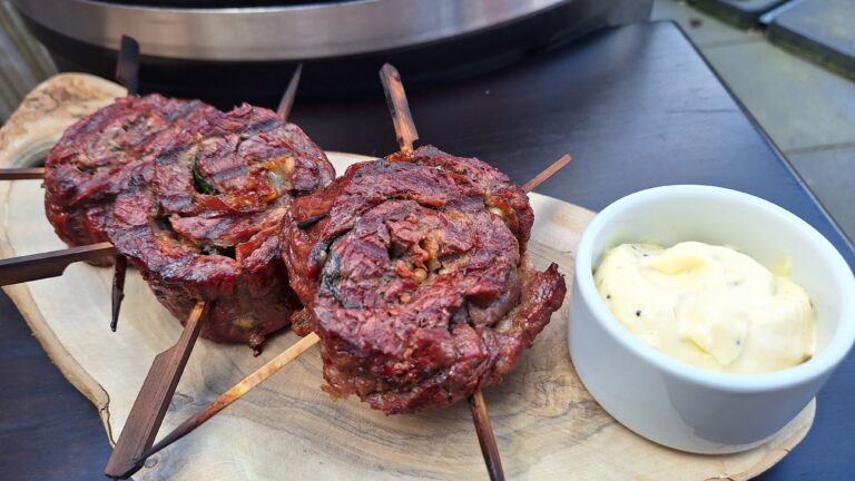 bavette pinwheels BBQ