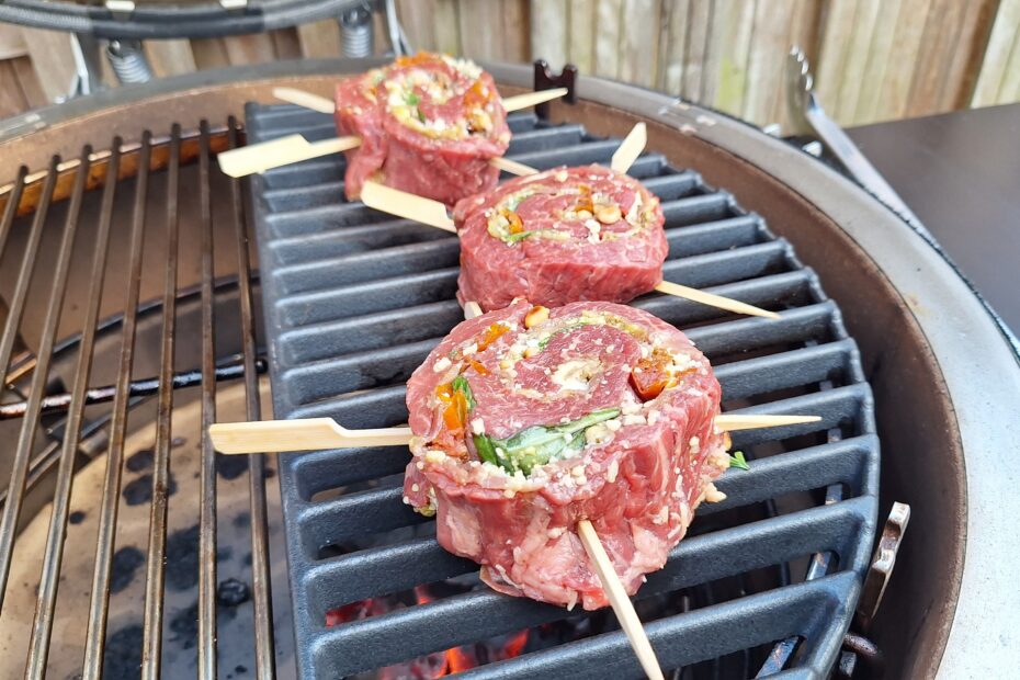 bavette pinwheels grillen