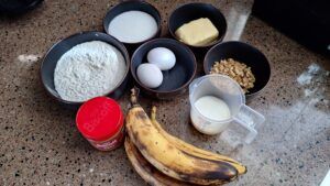 ingrediënten van het bananenbrood