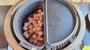 sukade aanbraden voor de tacos de barbacoa