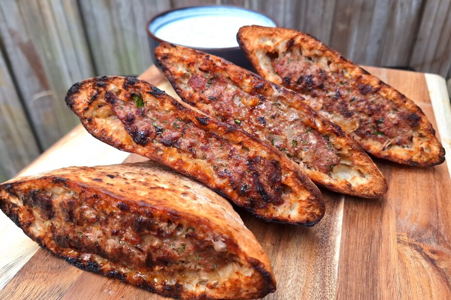 arayes recept - gevulde pita's van de BBQ