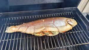 forel roken op de BBQ