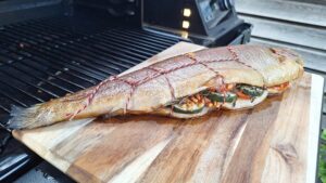 forel op de BBQ