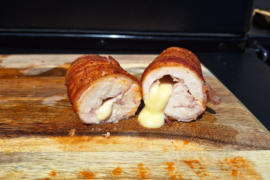 kip cordon bleu van de barbecue