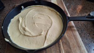 cakebeslag erin en uitstrijken