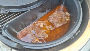 pulled beef garen in de dutch oven