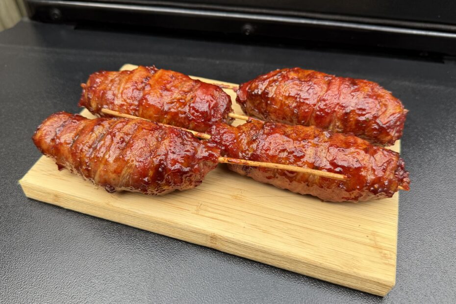 moink sticks van de BBQ