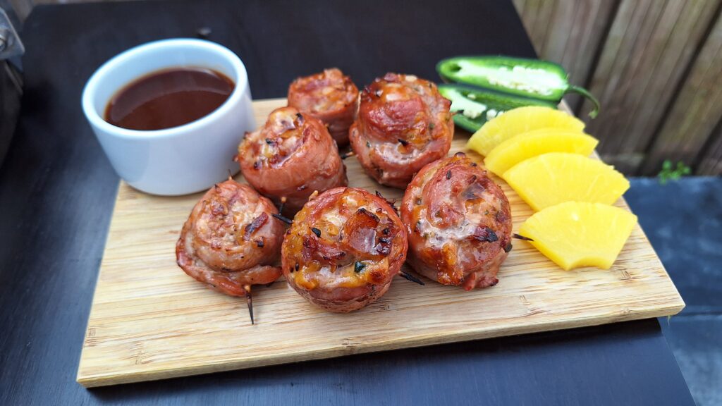 varkenshaas pinwheels met ananas