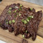 Galbi short ribs van de BBQ