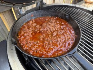 tomatenmengsel klaarmaken sloppy joe