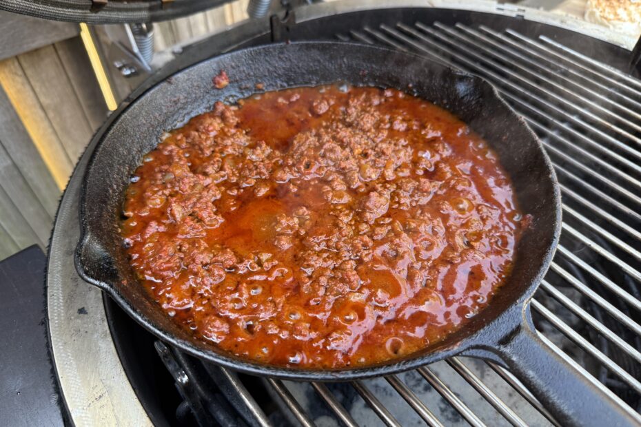 tomatenmengsel klaarmaken sloppy joe