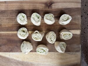 knoflookbrood rolletjes rollen