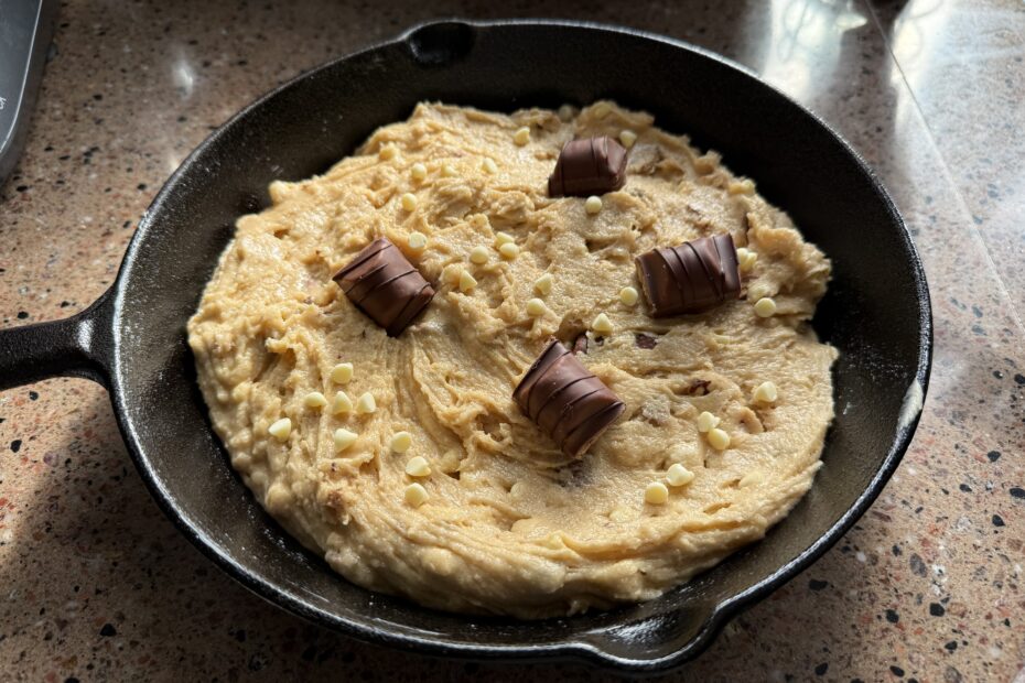 skillet cookie klaarmaken