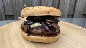 Herfstburger van de BBQ