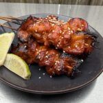 speklap spiesjes met gochujang marinade