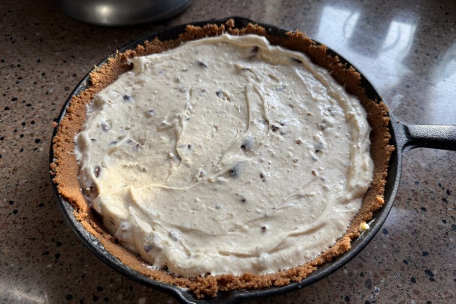 Pepernoten cheesecake klaarmaken