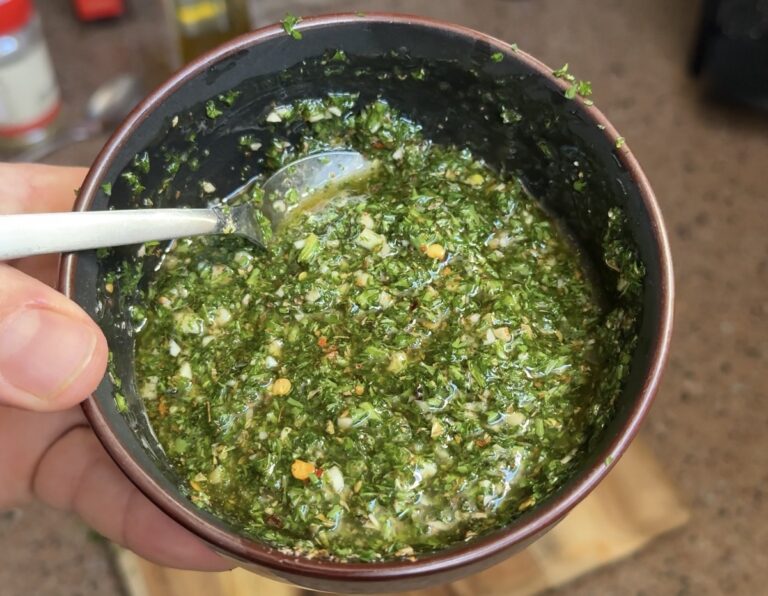 chimichurri klaarmaken