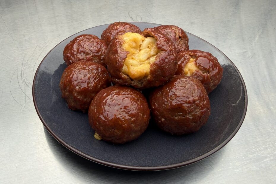 Mac & Cheese Gehaktballetjes 10 Mac & Cheese gehaktballetjes