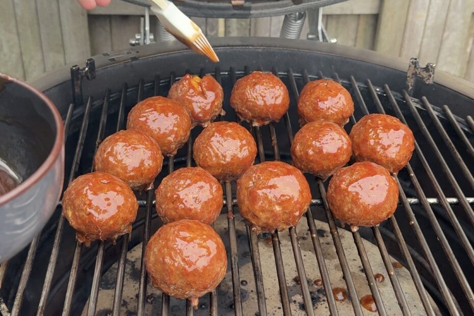 Mac & Cheese Gehaktballetjes 9 gehaktballetjes lakken met glaze