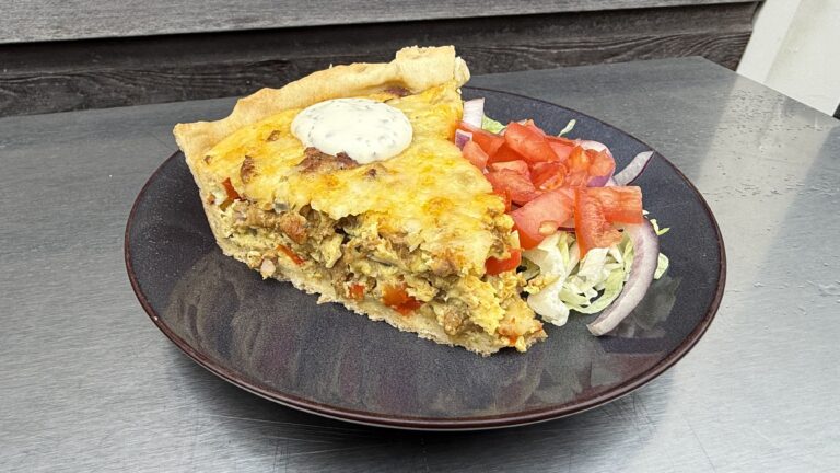 shoarmataart - quiche van de BBQ