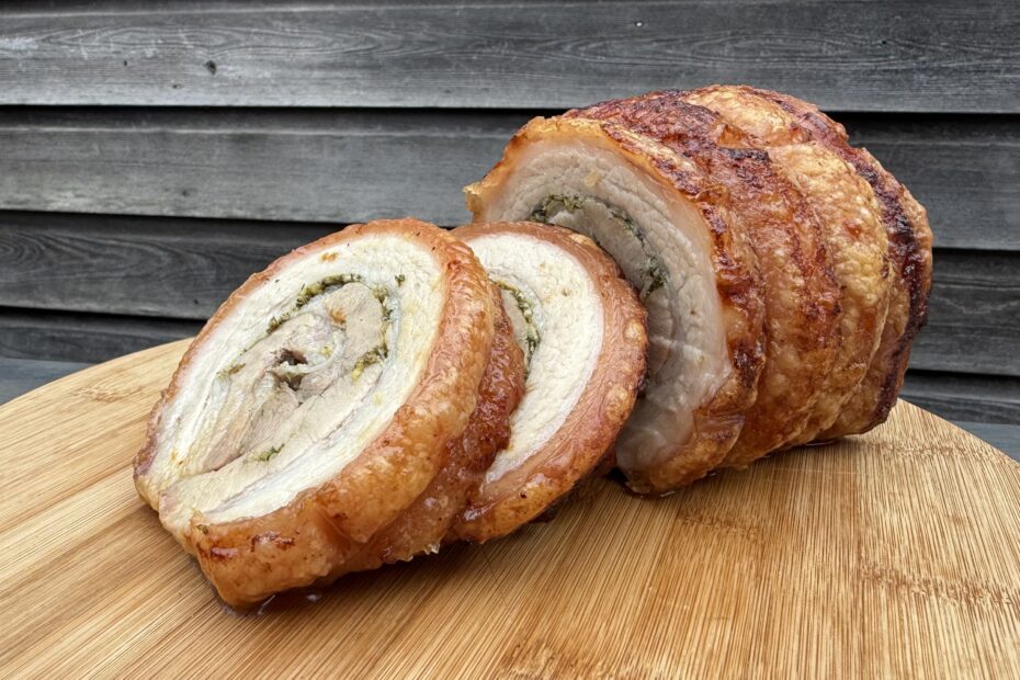 porchetta van de BBQ