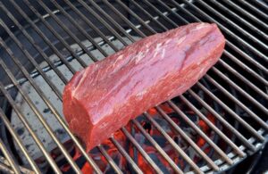 Ossenhaas kort grillen op 250 graden Celsius