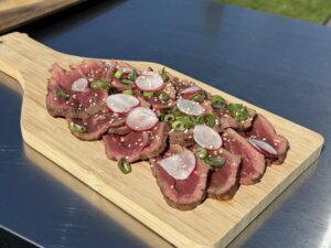 Beef tataki eind resultaat