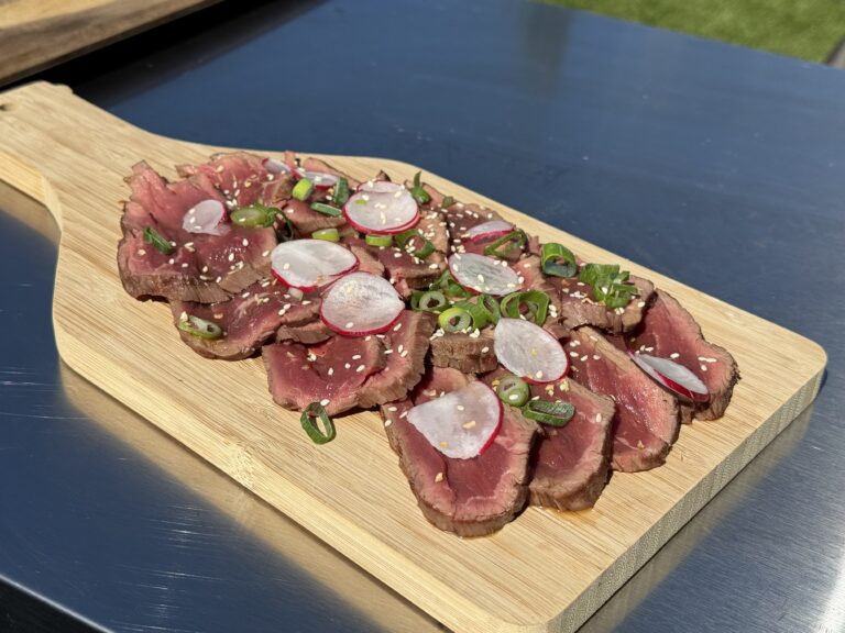 Beef tataki eind resultaat