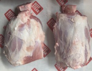 pork hammers van de BBQ